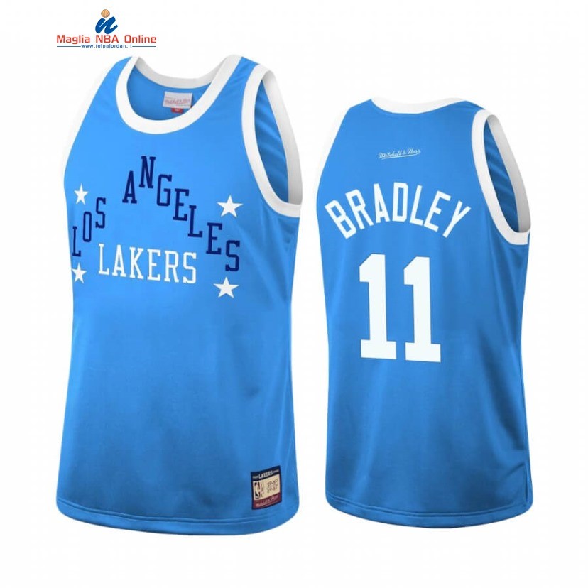Maglia NBA Los Angeles Lakers #11 Avery Bradley Team Heritage Blu Throwback 1959-60 Acquista