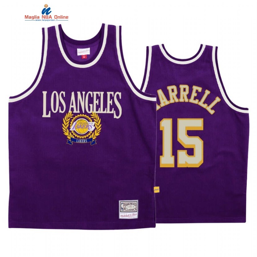 Maglia NBA Los Angeles Lakers #15 Montrezl Harrell Porpora Hardwood Classics Acquista