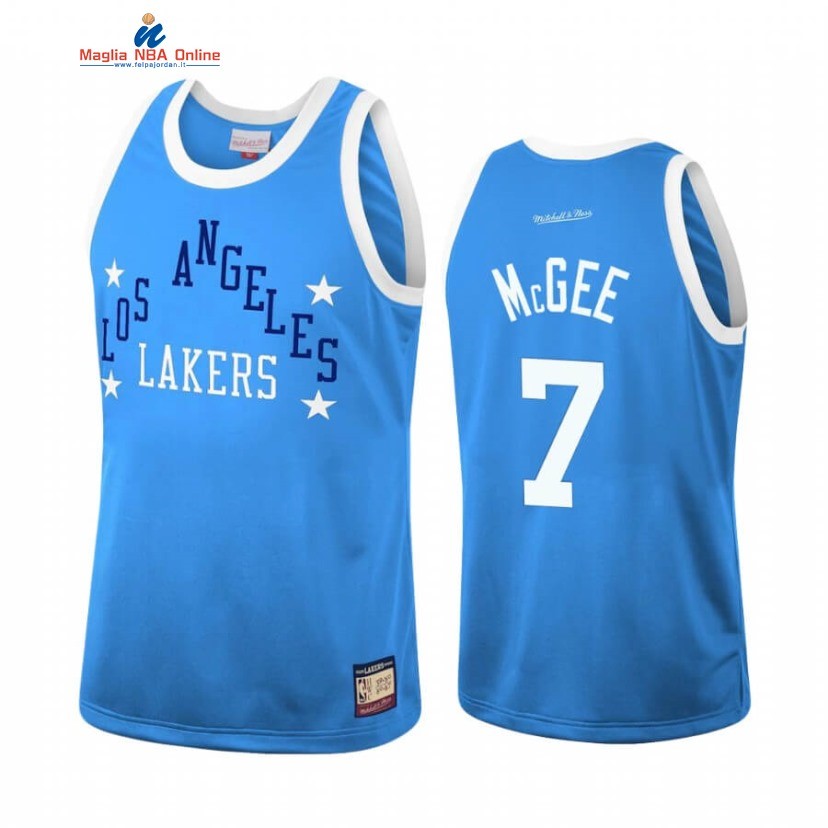 Maglia NBA Los Angeles Lakers #7 JaVale McGee Team Heritage Blu Throwback 1959-60 Acquista