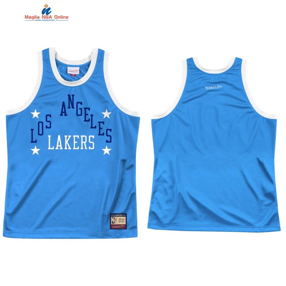 Maglia NBA Los Angeles Lakers Team Heritage Blu Throwback 1959-60 Acquista