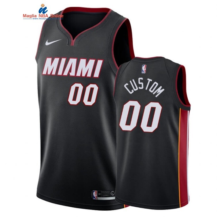 Maglia NBA Miami Heat #00 Personalizzate Nero Icon 2019-20 Acquista