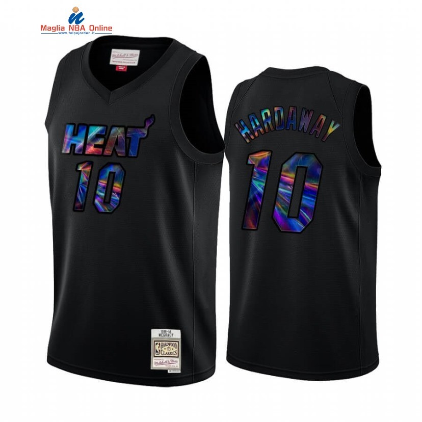 Maglia NBA Miami Heat #10 Tim Hardaway Nero Hardwood Classics 2020 Acquista