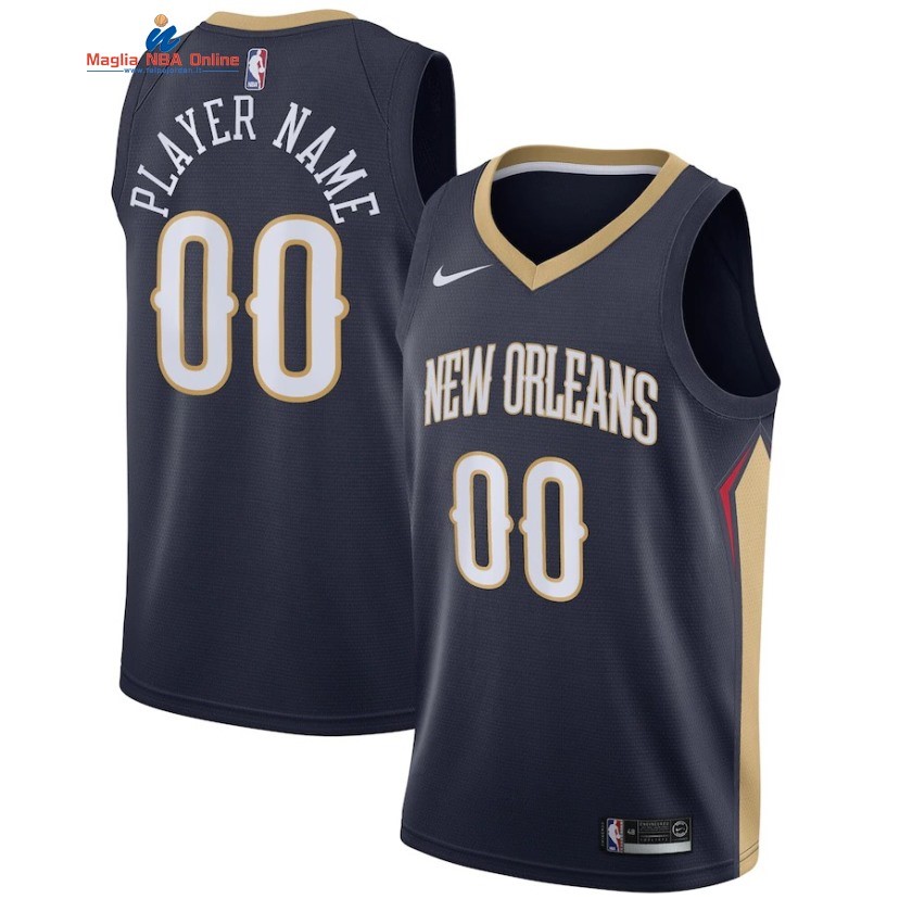 Maglia NBA New Orleans Pelicans #00 Personalizzate Marino Icon 2019-20 Acquista