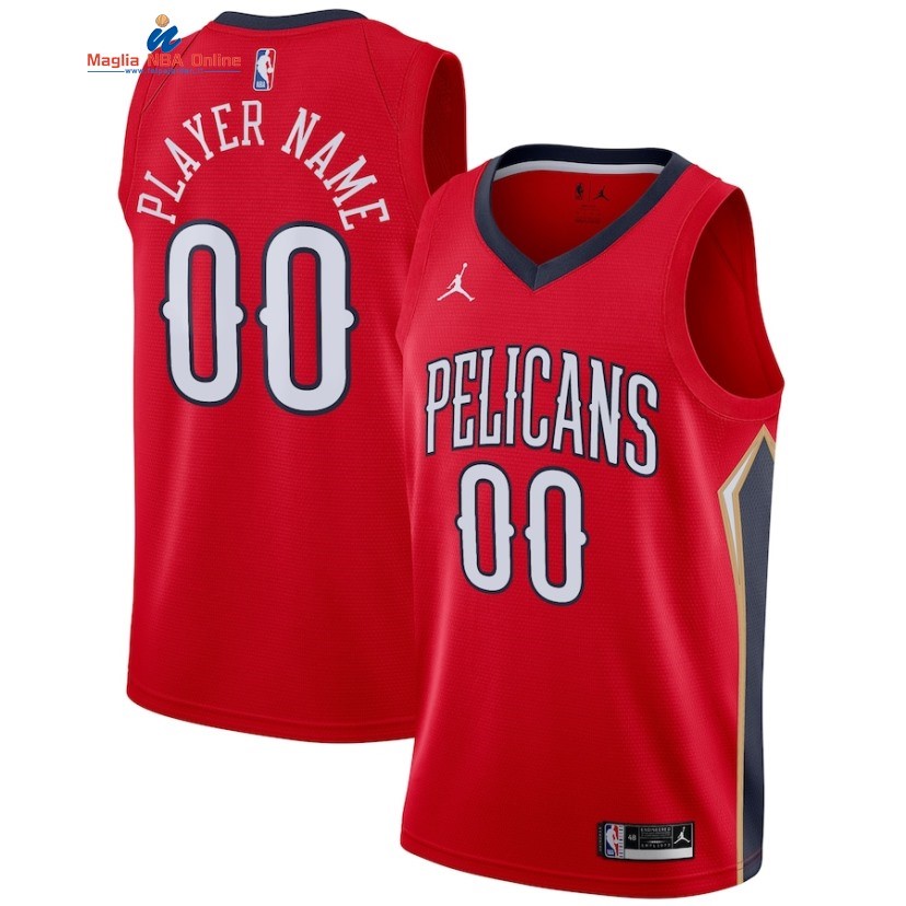 Maglia NBA New Orleans Pelicans #00 Personalizzate Rosso Statement 2019-20 Acquista