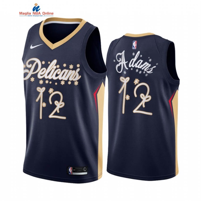 Maglia NBA New Orleans Pelicans 2020 Natale #12 Steven Adams Marino Acquista