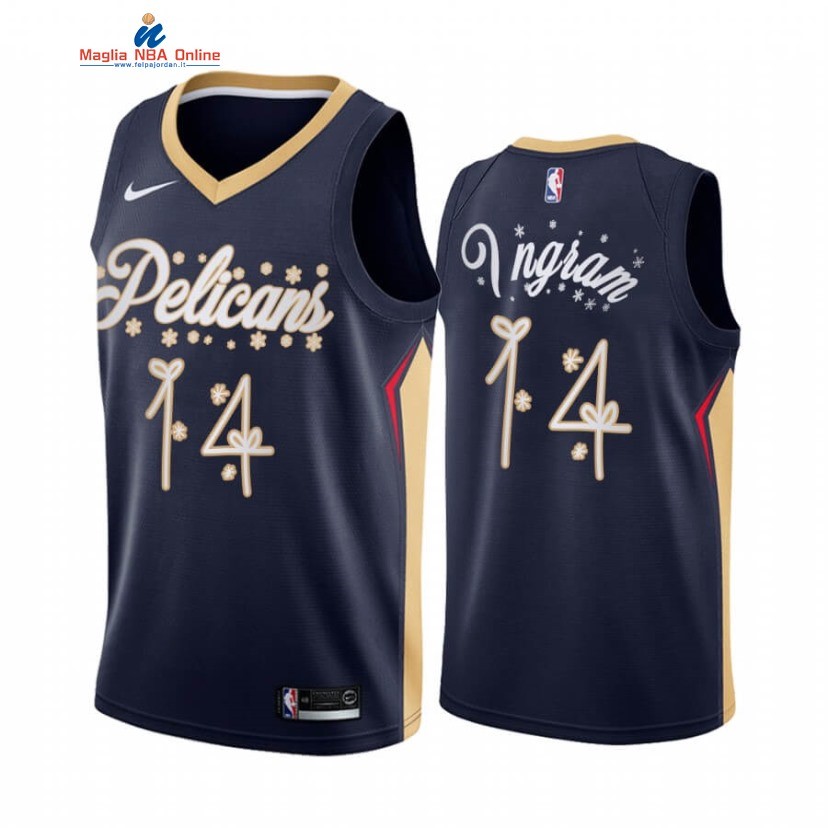 Maglia NBA New Orleans Pelicans 2020 Natale #14 Brandon Ingram Marino Acquista