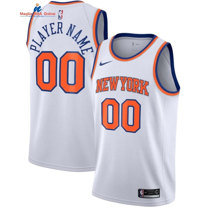 Maglia NBA New York Knicks #00 Personalizzate Bianco Association 2019-20 Acquista