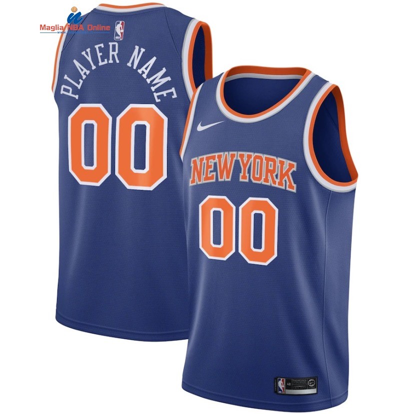 Maglia NBA New York Knicks #00 Personalizzate Blu Icon 2019-20 Acquista