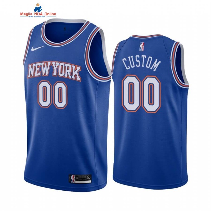 Maglia NBA New York Knicks #00 Personalizzate Blu Statement 2020-21 Acquista