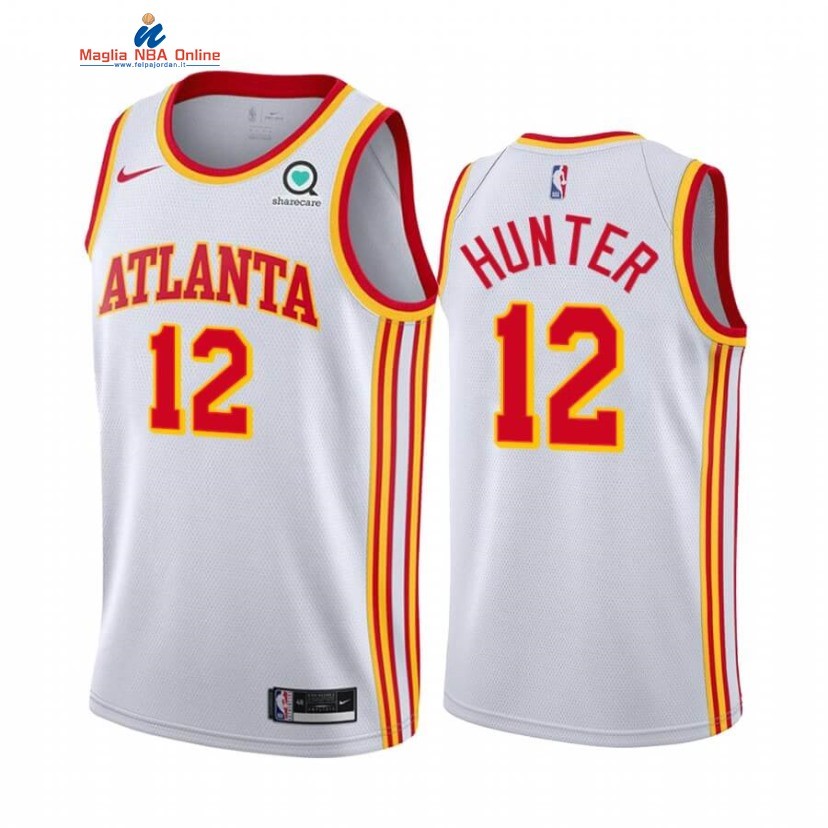Maglia NBA Nike Atlanta Hawks #12 De'andre Hunter Bianco Association 2020-21 Acquista