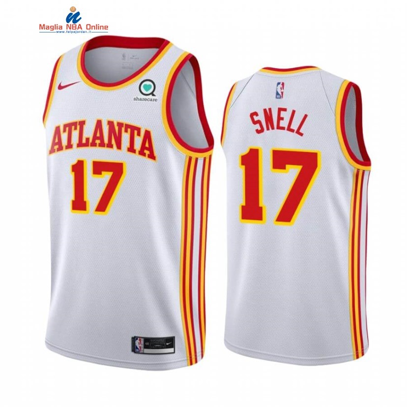 Maglia NBA Nike Atlanta Hawks #17 Tony Snell Bianco Association 2020-21 Acquista