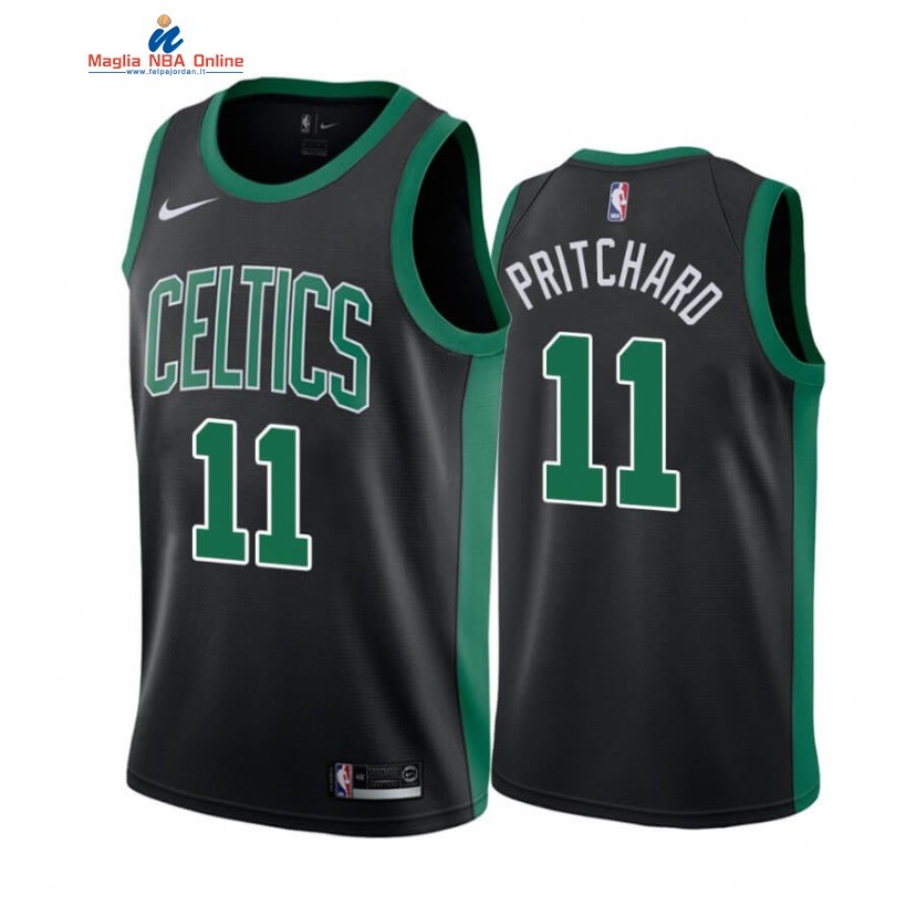 Maglia NBA Nike Boston Celtics #11 Payton Pritchard Nero Statement 2020-21 Acquista