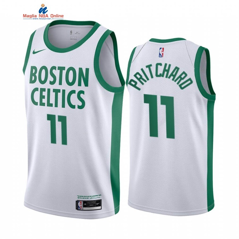 Maglia NBA Nike Boston Celtics #11 Payton Pritchard Nike Bianco Città 2020-21 Acquista