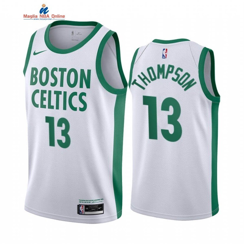 Maglia NBA Nike Boston Celtics #13 Tristan Thompson Nike Bianco Città 2020-21 Acquista