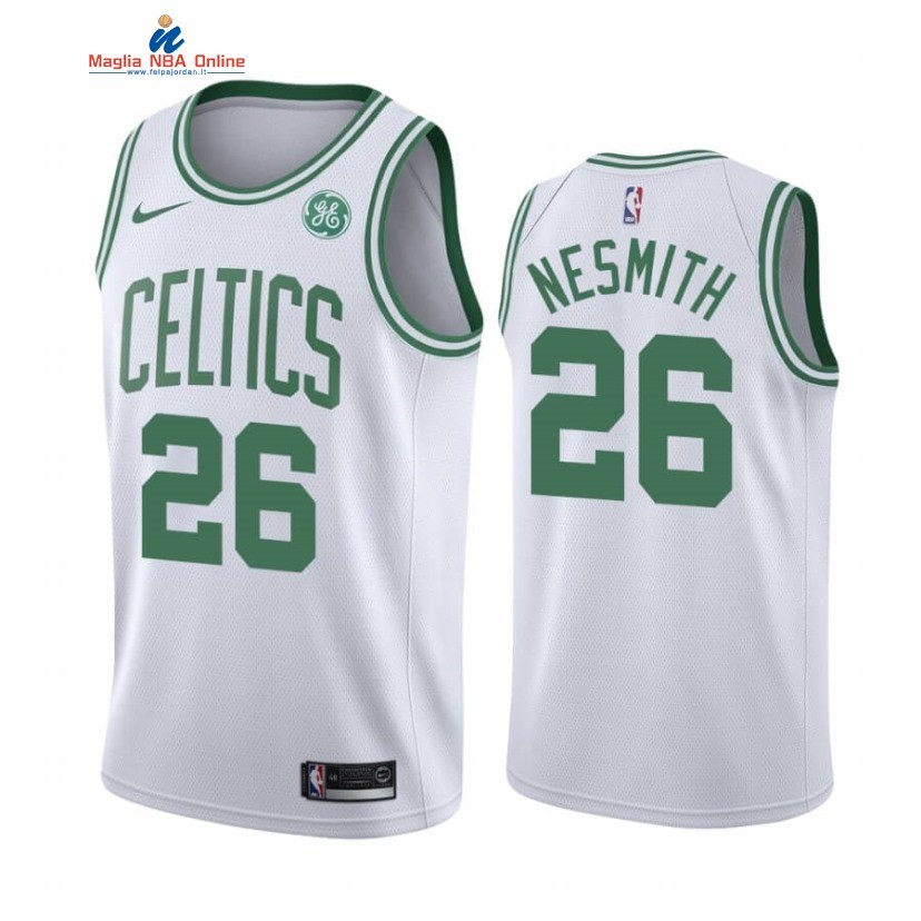Maglia NBA Nike Boston Celtics #26 Aaron Nesmith Bianco Città 2020-21 Acquista
