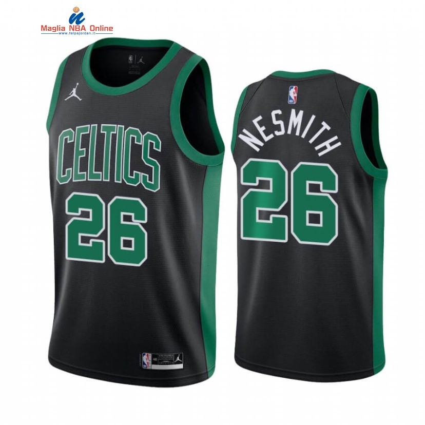 Maglia NBA Nike Boston Celtics #26 Aaron Nesmith Nero Statement 2020-21 Acquista