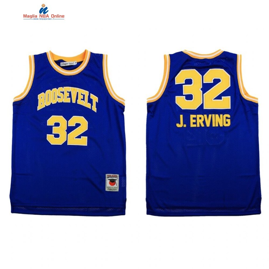 Maglia NBA Nike Brooklyn Nets #32 Julius Erving Blu Acquista