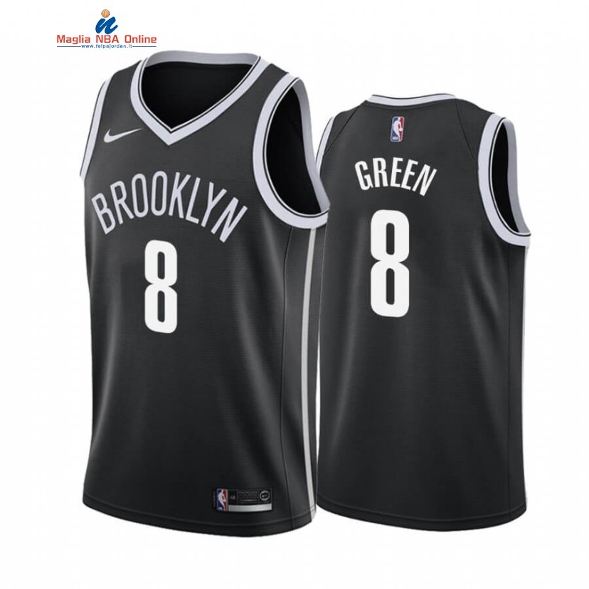 Maglia NBA Nike Brooklyn Nets #8 Jeff Green Nero Icon 2019-20 Acquista