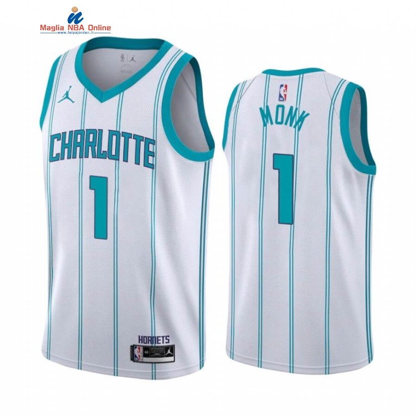 Maglia NBA Nike Charlotte Hornets #1 Malik Monk Bianco Association 2020-21 Acquista