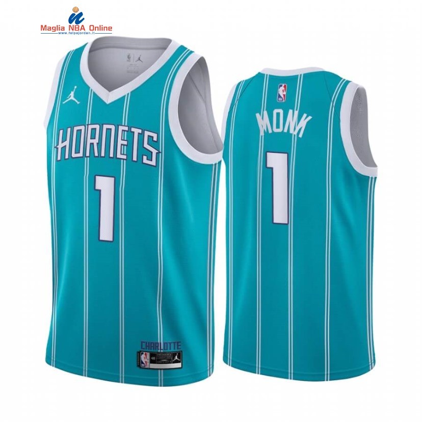 Maglia NBA Nike Charlotte Hornets #1 Malik Monk Blu Icon 2020-21 Acquista