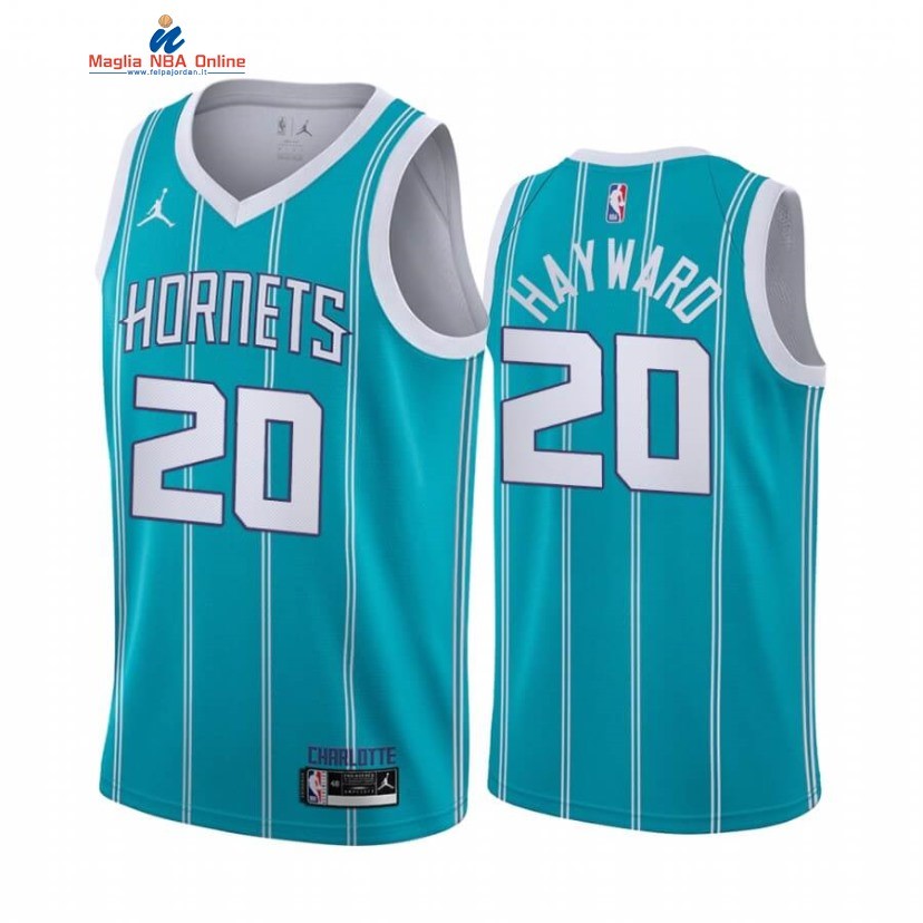 Maglia NBA Nike Charlotte Hornets #20 Gordon Hayward Blu Icon 2020-21 Acquista