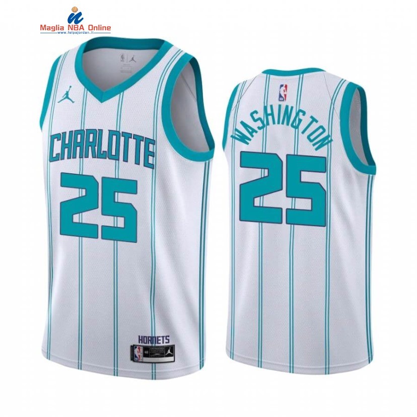 Maglia NBA Nike Charlotte Hornets #25 P.J. Washington Bianco Association 2020-21 Acquista