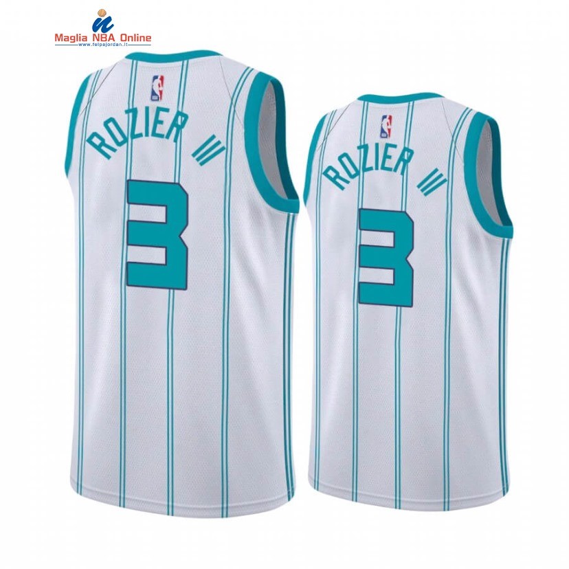 Maglia NBA Nike Charlotte Hornets #3 Terry Rozier III Bianco Association 2020-21 Acquista