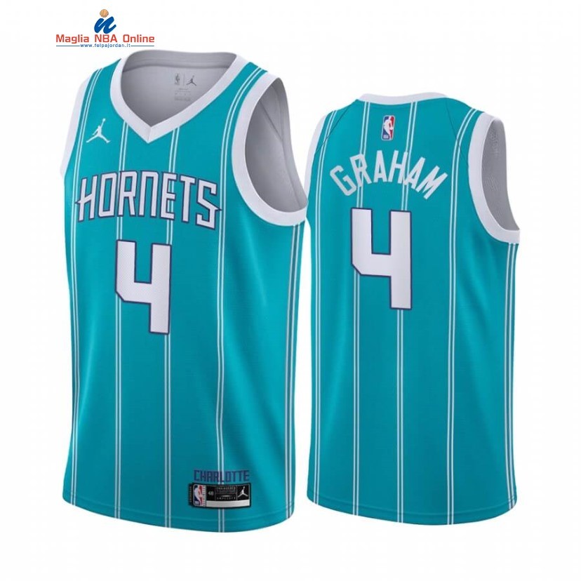 Maglia NBA Nike Charlotte Hornets #4 Devonte' Graham Blu Icon 2020-21 Acquista