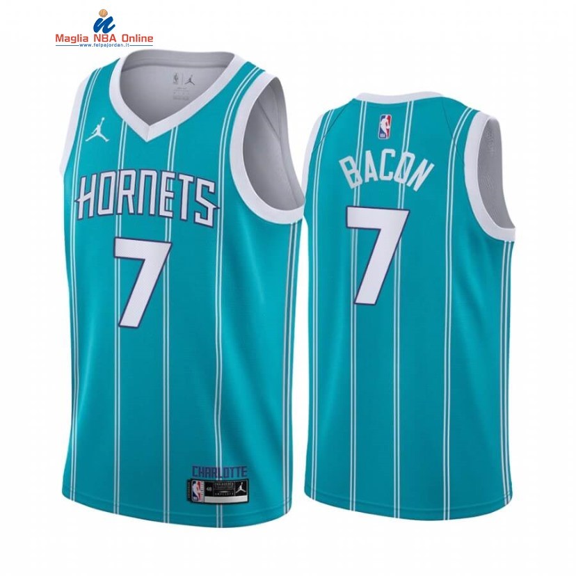 Maglia NBA Nike Charlotte Hornets #7 Dwayne Bacon Blu Icon 2020-21 Acquista