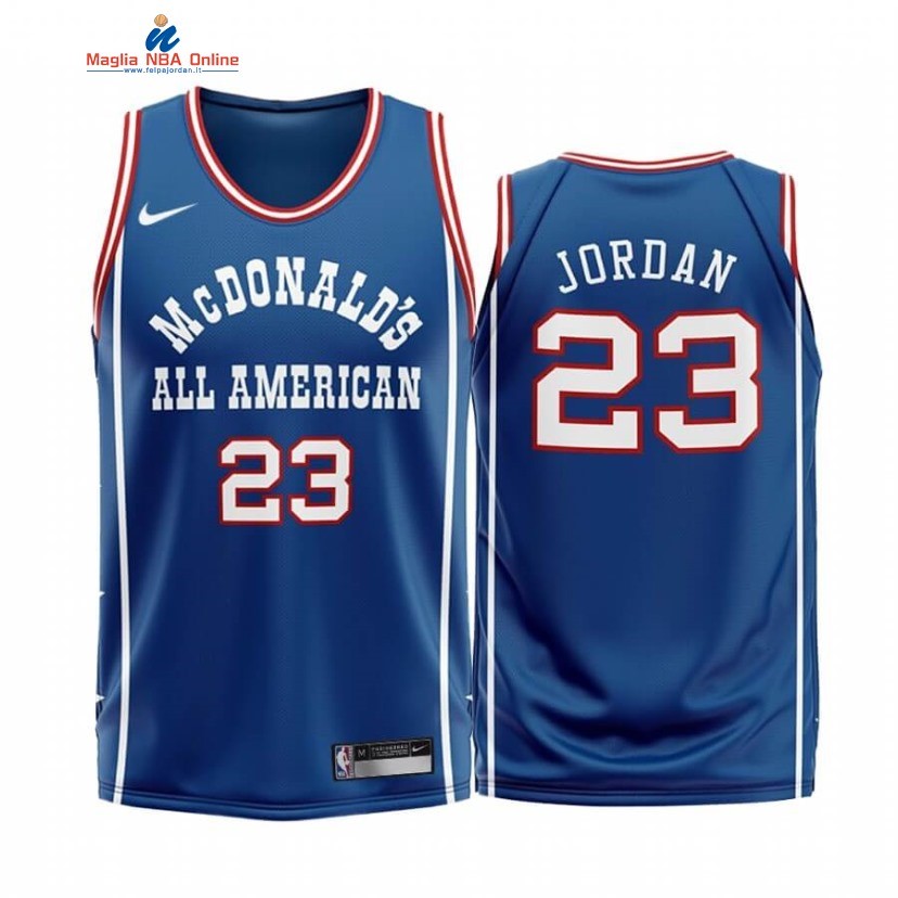 Maglia NBA Nike Chicago Bulls #23 Michael Jordan Blu 2020 Acquista