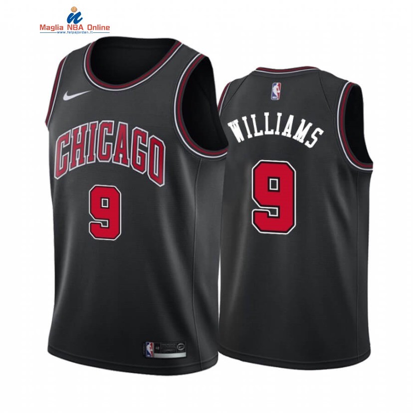 Maglia NBA Nike Chicago Bulls #9 Patrick Williams Nero Statement 2020-21 Acquista