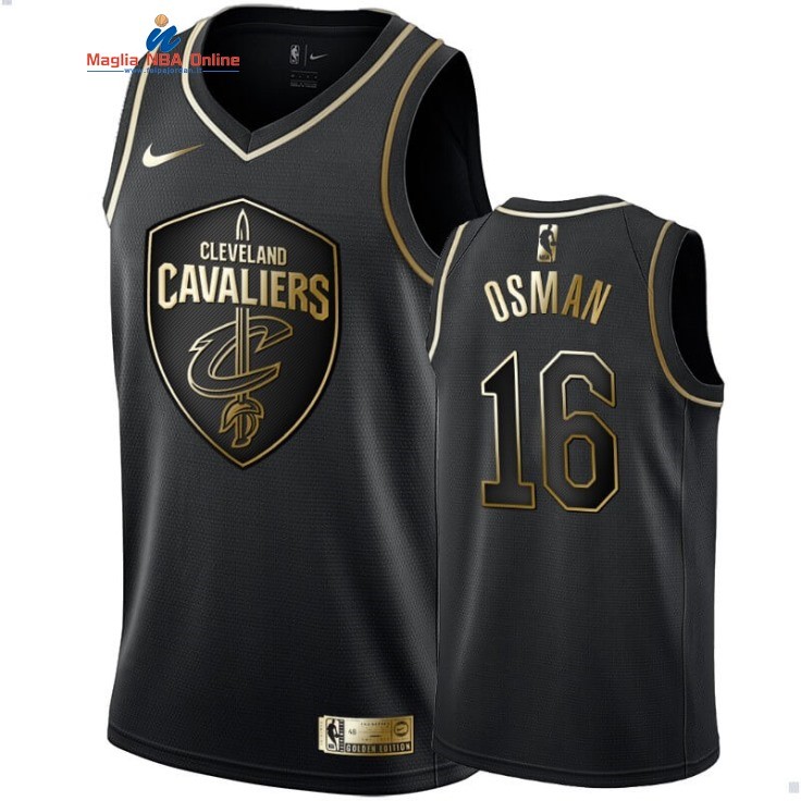 Maglia NBA Nike Cleveland Cavaliers #16 Cedi Osman Oro Edition Acquista