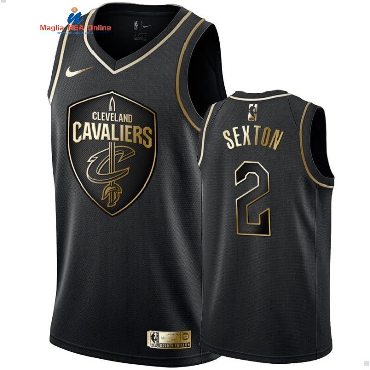 Maglia NBA Nike Cleveland Cavaliers #2 Collin Sexton Oro Edition Acquista