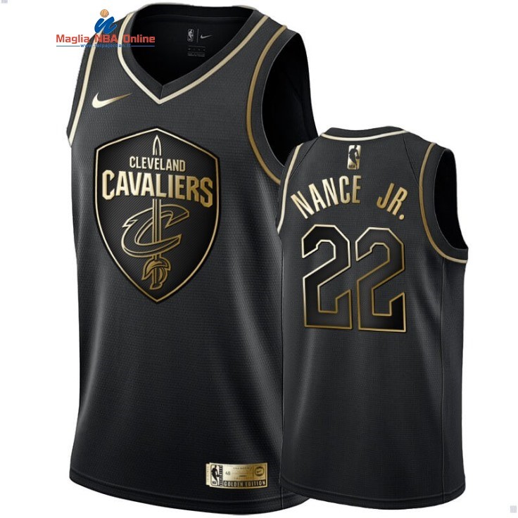 Maglia NBA Nike Cleveland Cavaliers #22 Larry Nance Jr. Oro Edition Acquista