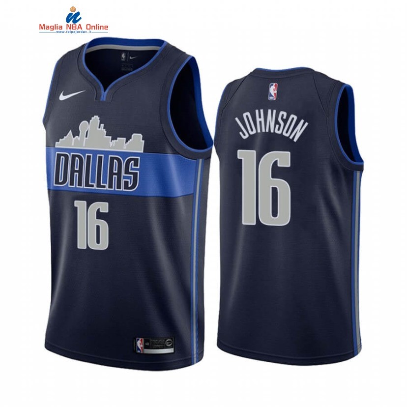 Maglia NBA Nike Dallas Mavericks #16 James Johnson Marino Statement 2020-21 Acquista