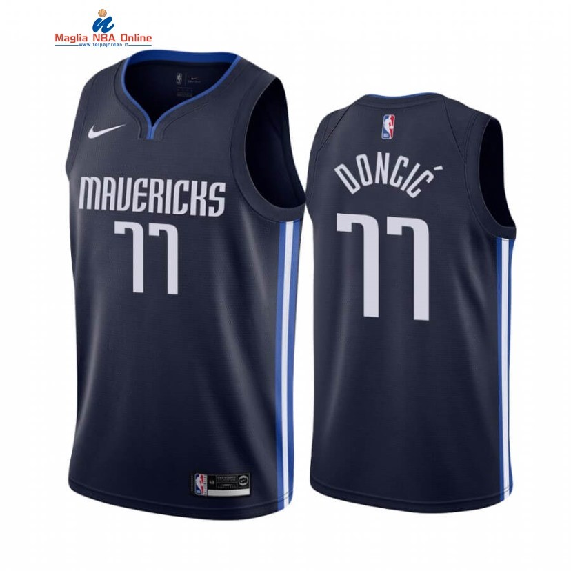 Maglia NBA Nike Dallas Mavericks #77 Luka Doncic Marino Statement 2020 Acquista