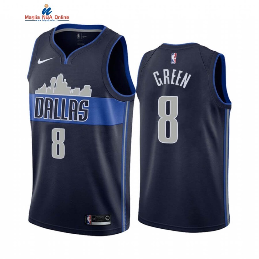 Maglia NBA Nike Dallas Mavericks #8 Josh Green Marino Statement 2020-21 Acquista