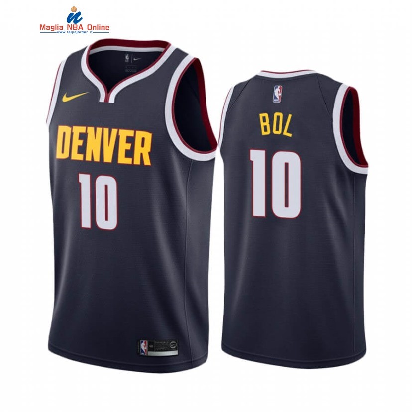 Maglia NBA Nike Denver Nuggets #10 Bol Bol Marino Icon 2020-21 Acquista