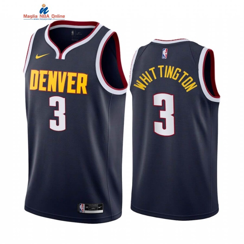 Maglia NBA Nike Denver Nuggets #3 Greg Whittington Marino Icon 2020 Acquista