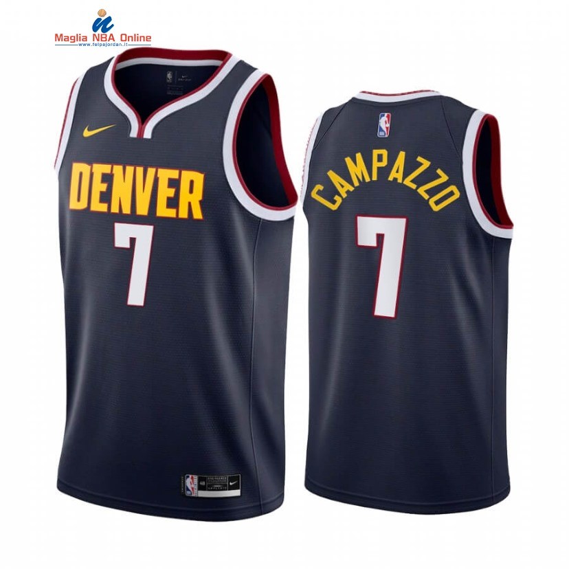 Maglia NBA Nike Denver Nuggets #7 Facundo Campazzo Marino Icon 2020 Acquista