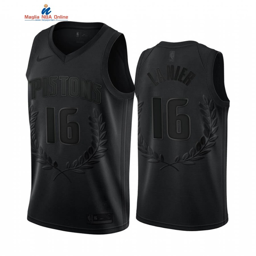 Maglia NBA Nike Detroit Pistons #16 Bob Lanier Nero 2020 Acquista