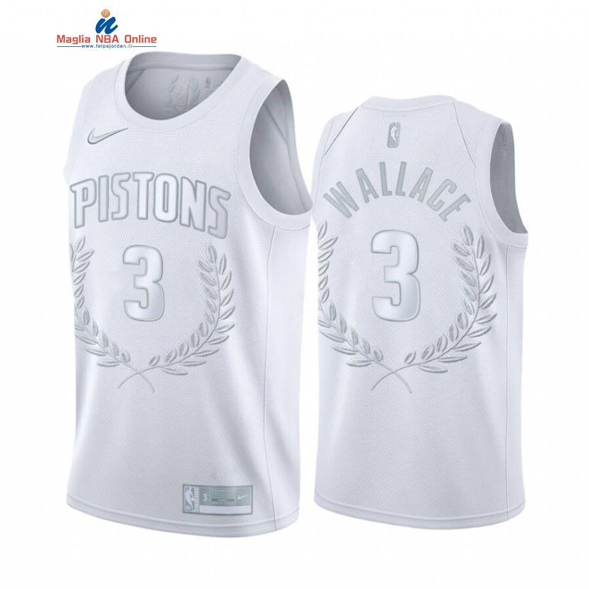 Maglia NBA Nike Detroit Pistons #3 Ben Wallace Bianco 2020 Acquista