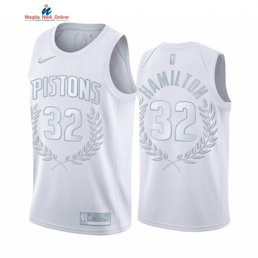 Maglia NBA Nike Detroit Pistons #32 Richard Hamilton Bianco 2020 Acquista