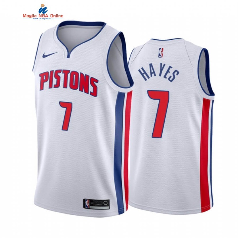 Maglia NBA Nike Detroit Pistons #7 Killian Hayes Bianco Association 2020-21 Acquista