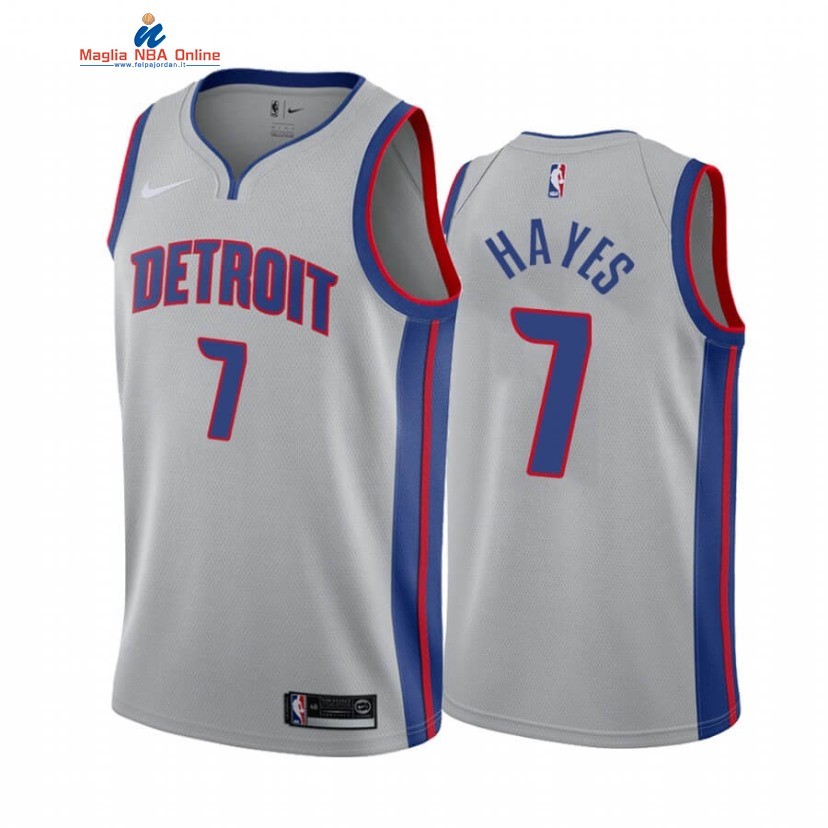 Maglia NBA Nike Detroit Pistons #7 Killian Hayes Grigio Statement 2020 Acquista