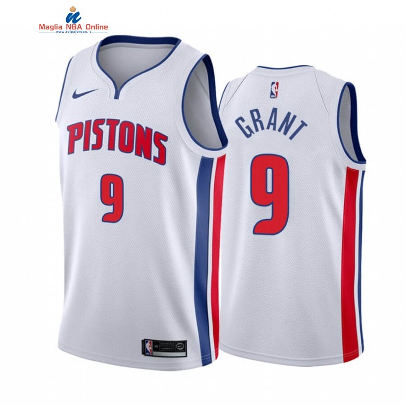 Maglia NBA Nike Detroit Pistons #9 Jerami Grant Bianco Association 2020-21 Acquista