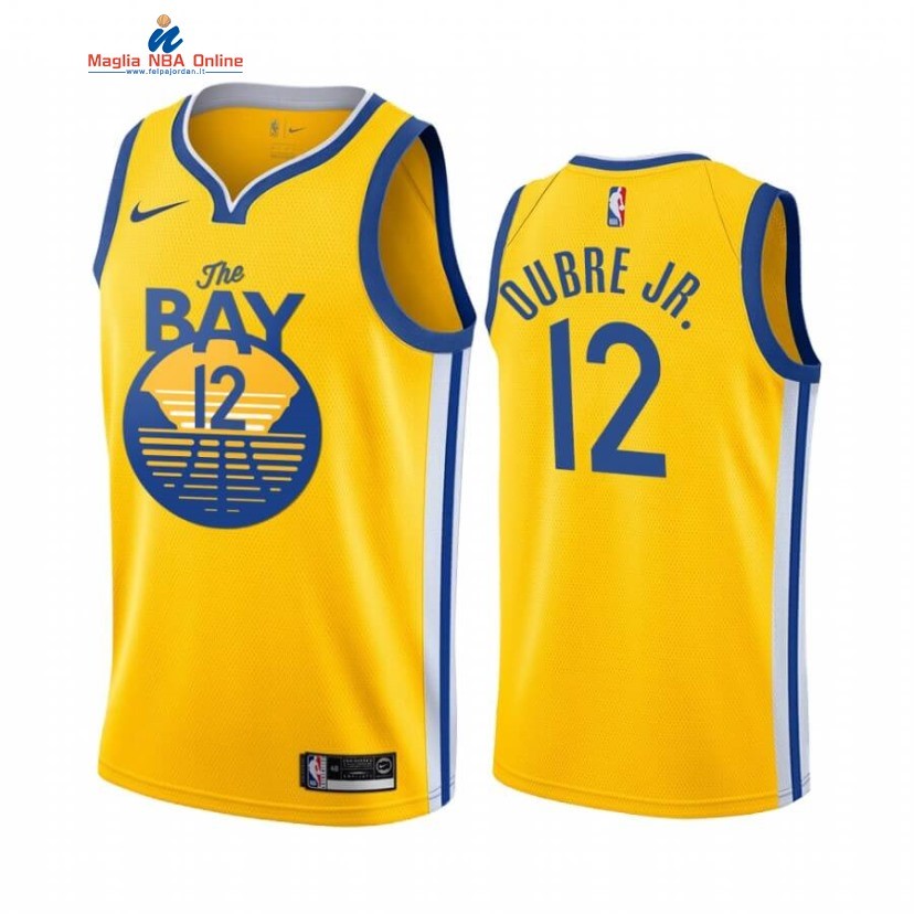 Maglia NBA Nike Golden State Warriors #12 Kelly Oubre Jr. Giallo Statement 2020-21 Acquista