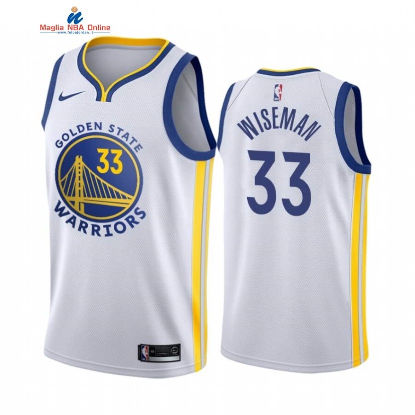 Maglia NBA Nike Golden State Warriors #33 James Wiseman Bianco Association 2020-21 Acquista