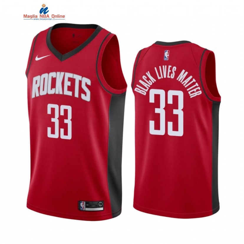Maglia NBA Nike Houston Rockets #33 Robert Covington Rosso Icon 2020-21 Acquista