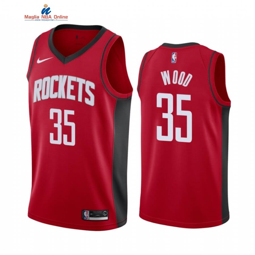 Maglia NBA Nike Houston Rockets #35 Christian Wood Rosso Icon 2020-21 Acquista